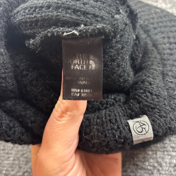 THE NORTH FACE Mens Black Knit Brimmed Beanie Winter Cap One Size fits most - Picture 9 of 10